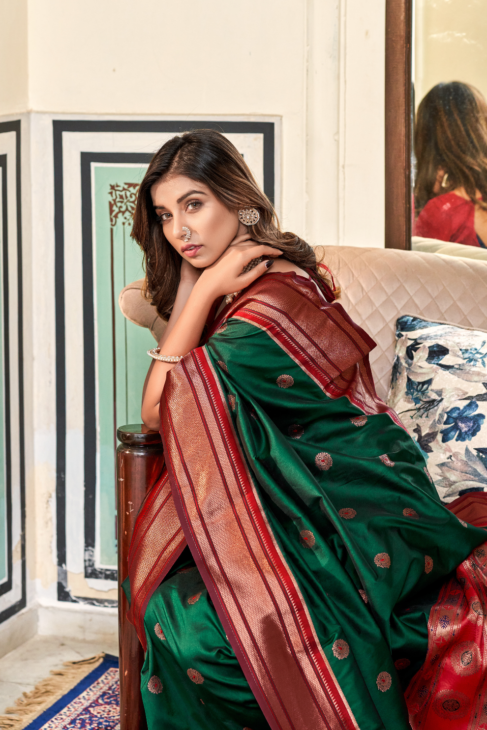 Pure Paithani Silk – Traditional Elegance with Royal Charm