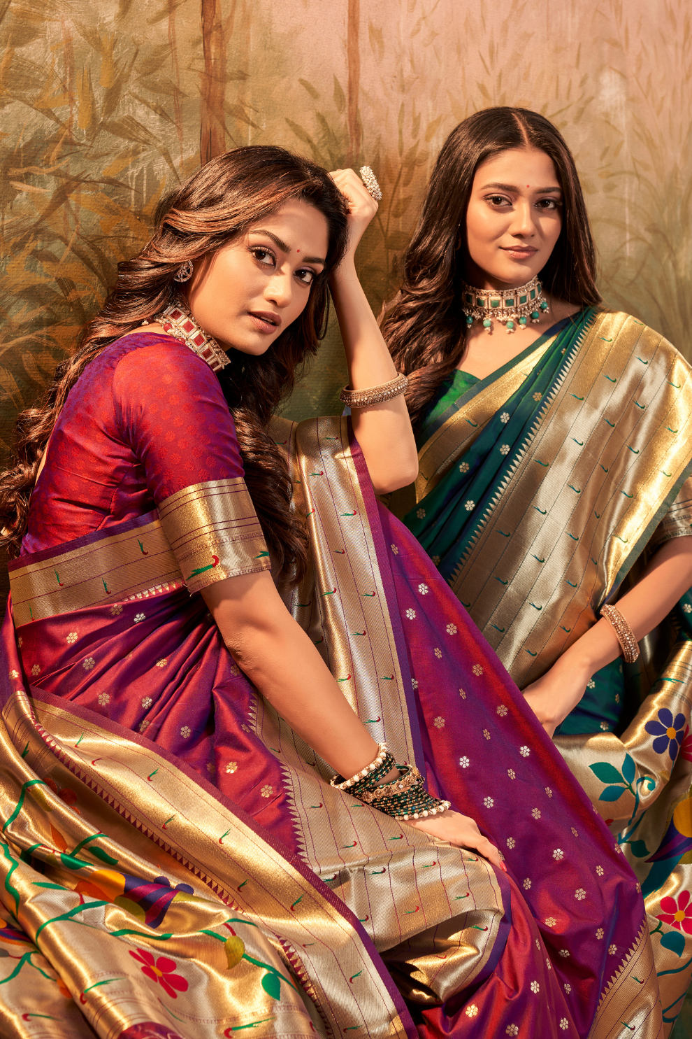 Pure Paithani Silk Saree with Zari Weaving