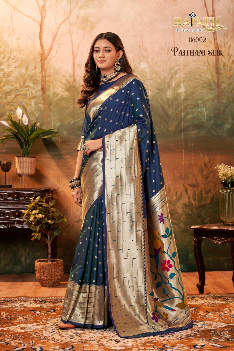 Pure Paithani Silk Saree with Zari Weaving