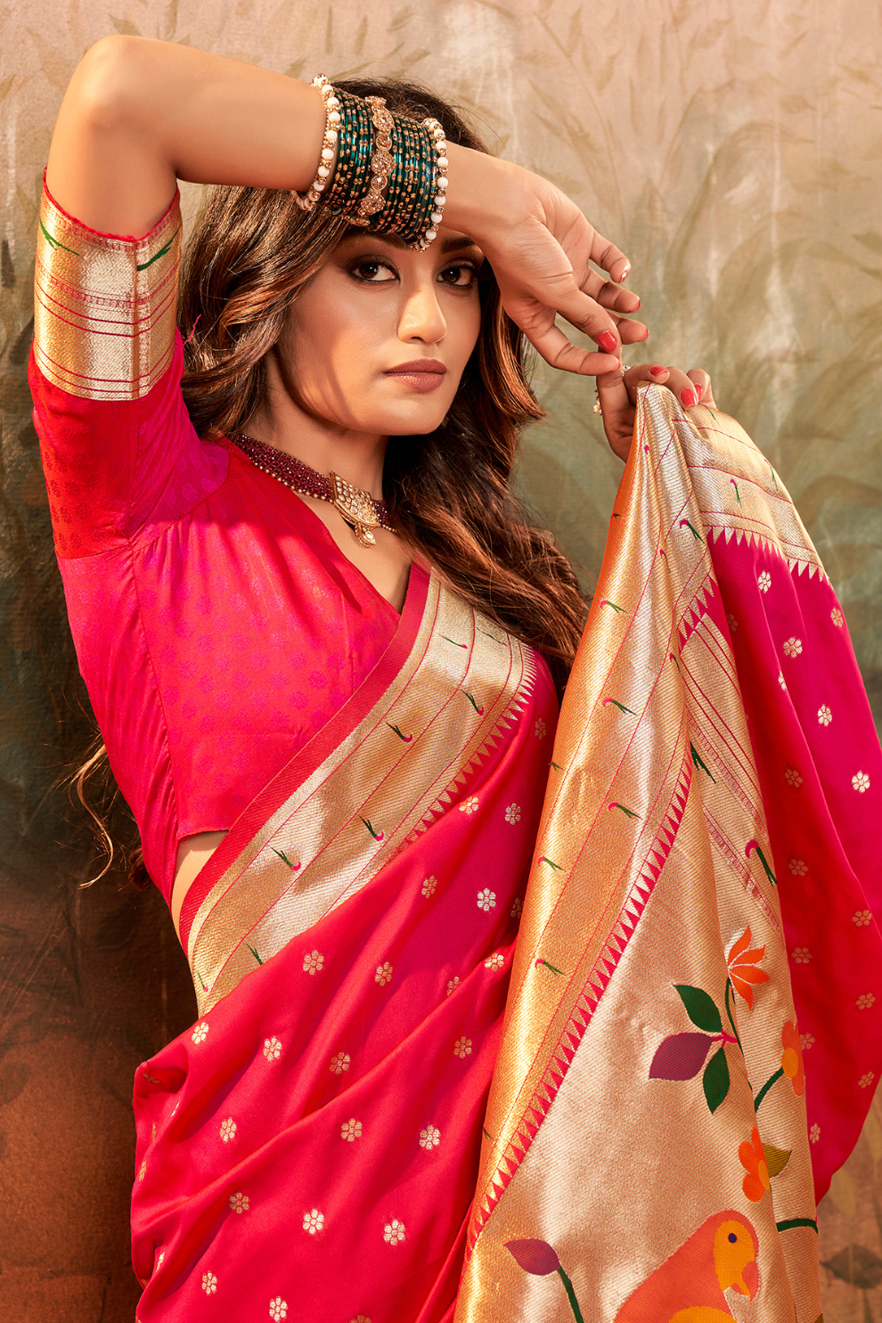 Pure Paithani Silk Saree with Zari Weaving