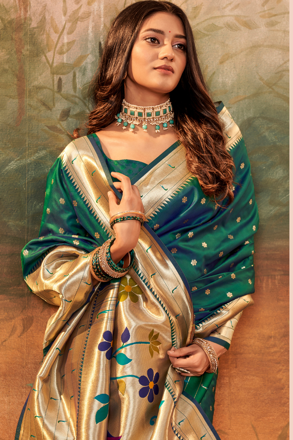 Pure Paithani Silk Saree with Zari Weaving