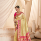 Pure Paithani Tissue Silk Saree with Rich Zari Border