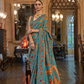 Handcrafted Patola Silk Saree with Traditional Design Motifs
