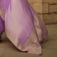 Lustrous Silk Satin Saree with Elegant Drape