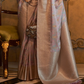 Satin Handloom Saree with Intricate Weaving Work