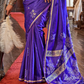Zari Woven Banarasi Satin Silk Saree with Glossy Rich Finish