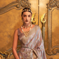 Satin Handloom Saree with Intricate Weaving Work