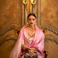 Satin Handloom Saree with Intricate Weaving Work
