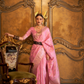 Satin Handloom Saree with Intricate Weaving Work