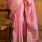 Satin Handloom Saree with Intricate Weaving Work