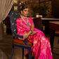 Pure Satin Saree with Elegant Handloom Weaving Design