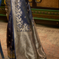 Elegant Fuchsia Satin Saree with Smooth Lustrous Finish