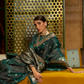 Elegant Fuchsia Satin Saree with Smooth Lustrous Finish