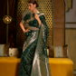Elegant Fuchsia Satin Saree with Smooth Lustrous Finish