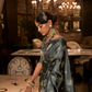 Pure Satin Saree with Elegant Handloom Weaving Design