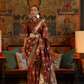 Elora Satin Tanchoi Silk Blend Saree with Handloom Weaving