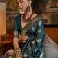 Elora Satin Tanchoi Silk Blend Saree with Handloom Weaving