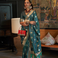 Elora Satin Tanchoi Silk Blend Saree with Handloom Weaving