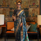 Elora Satin Tanchoi Silk Blend Saree with Handloom Weaving