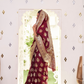 Glossy Satin Silk Saree with Intricate Weaving Work