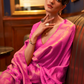 Pure Satin Weaving Silk Saree with Luxurious Glossy Finish