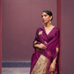 Printed Silk Saree with Zari Border and Tassels