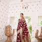 Glossy Satin Silk Saree with Intricate Weaving Work