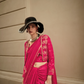 Zari Handloom Woven Satin Silk Saree with Lustrous Finish