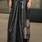 Zari Handloom Woven Satin Silk Saree with Lustrous Finish