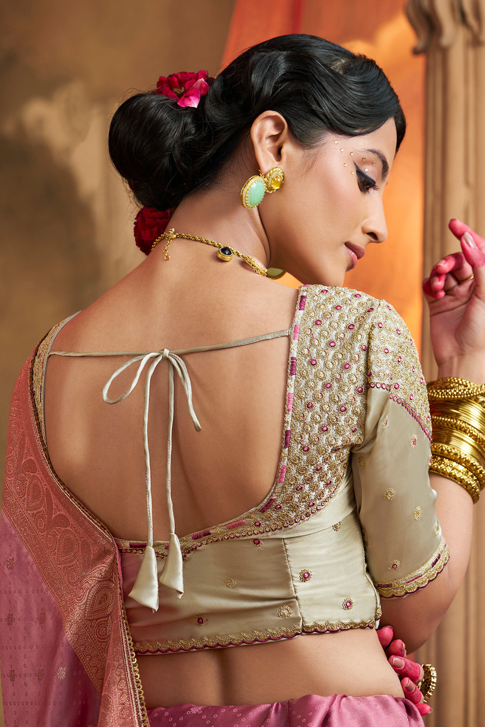 Pure Satin Bliss Saree with Fancy Finish and Designer Appeal