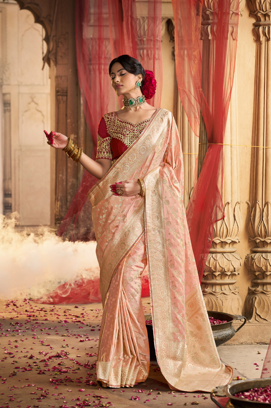 Pure Satin Bliss Saree with Fancy Finish and Designer Appeal