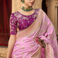 Pure Satin Bliss Saree with Fancy Finish and Designer Appeal