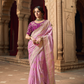 Pure Satin Bliss Saree with Fancy Finish and Designer Appeal