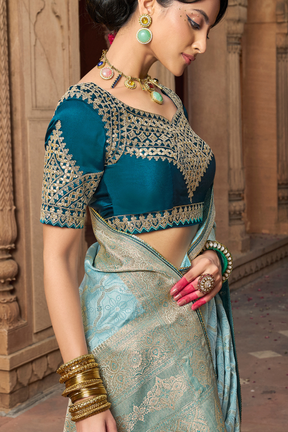 Pure Satin Bliss Saree with Fancy Finish and Designer Appeal