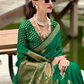 Royal Handwoven Satin Saree with Intricate Zari Detailing - LaVante Fashion