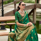 Royal Handwoven Satin Saree with Intricate Zari Detailing - LaVante Fashion