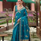 Royal Handwoven Satin Saree with Intricate Zari Detailing - LaVante Fashion