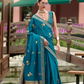 Royal Handwoven Satin Saree with Intricate Zari Detailing - LaVante Fashion
