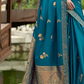 Royal Handwoven Satin Saree with Intricate Zari Detailing - LaVante Fashion