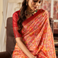 Glossy Pure Satin Silk Drape with Contemporary Digital Art - LaVante Fashion