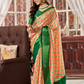 Glossy Pure Satin Silk Drape with Contemporary Digital Art - LaVante Fashion