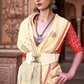 Luxurious Satin Fabric Adorned with Traditional Zari Work - LaVante Fashion