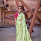 Luxurious Satin Fabric Adorned with Traditional Zari Work - LaVante Fashion