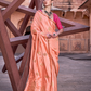 Luxurious Satin Fabric Adorned with Traditional Zari Work - LaVante Fashion