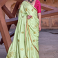 Luxurious Satin Fabric Adorned with Traditional Zari Work - LaVante Fashion