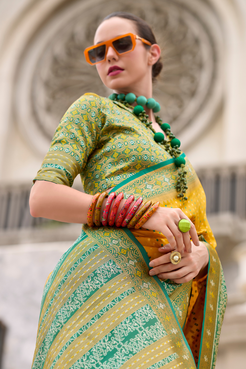 Royal Grace – Pure Soft Banarasi Silk Saree with Rich Zari Weaving - LaVante Fashion