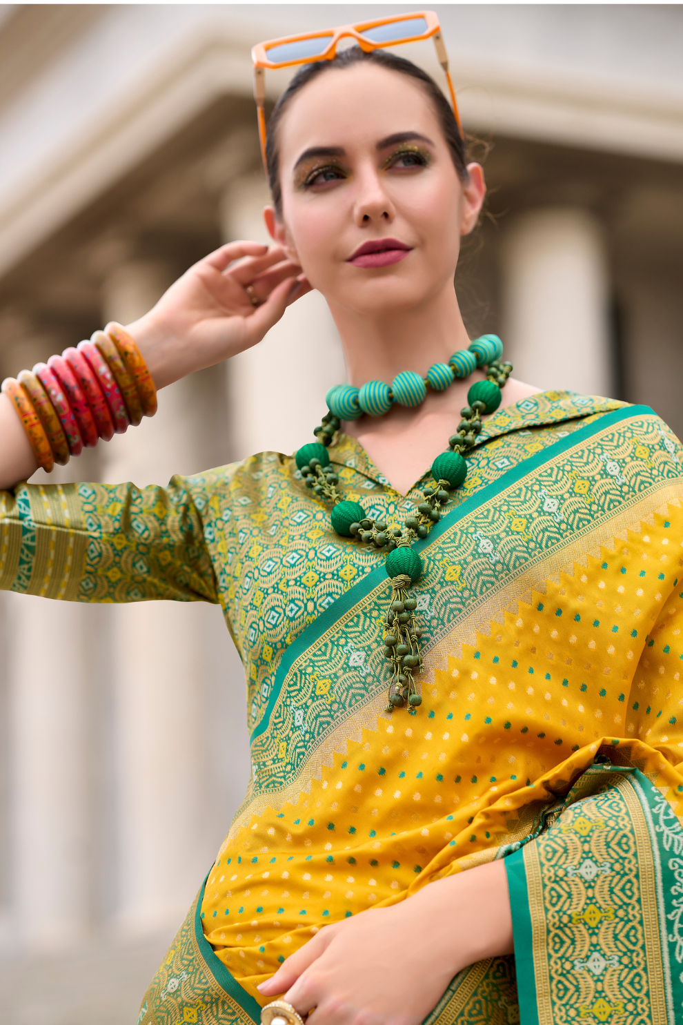 Royal Grace – Pure Soft Banarasi Silk Saree with Rich Zari Weaving - LaVante Fashion