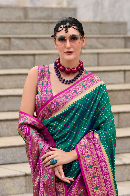 Royal Grace – Pure Soft Banarasi Silk Saree with Rich Zari Weaving - LaVante Fashion