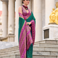 Royal Grace – Pure Soft Banarasi Silk Saree with Rich Zari Weaving - LaVante Fashion