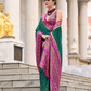 Royal Grace – Pure Soft Banarasi Silk Saree with Rich Zari Weaving - LaVante Fashion